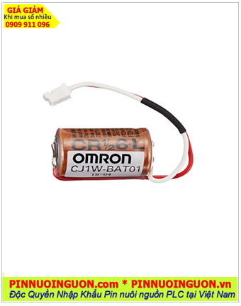 Omron CP1W-BAT01; Pin nuôi nguồn PLC Omron CP1W-BAT01 lithium 3v 1/2AA 950mAh (NHẬT)